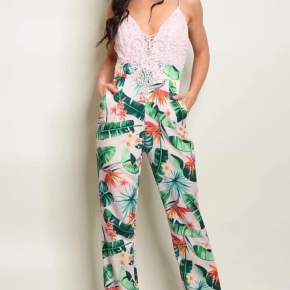 Boutique Tropical Jumpsuit